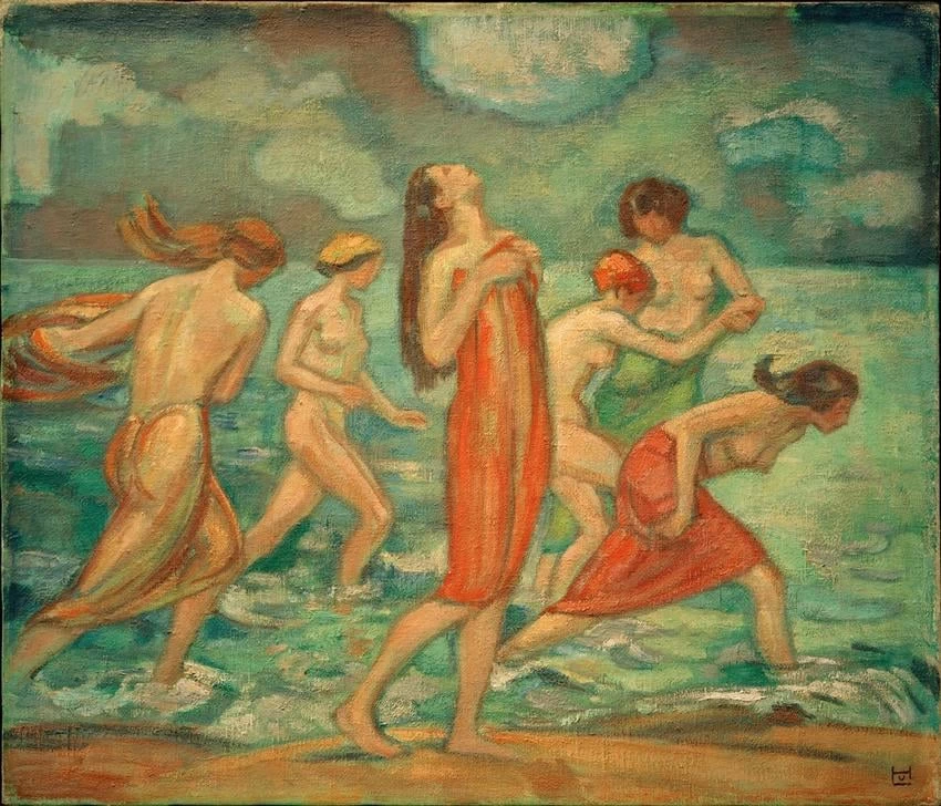 Ragazze al bagno, 1910 - Zürich, Ludwig, Von, Hofmann, Archiv